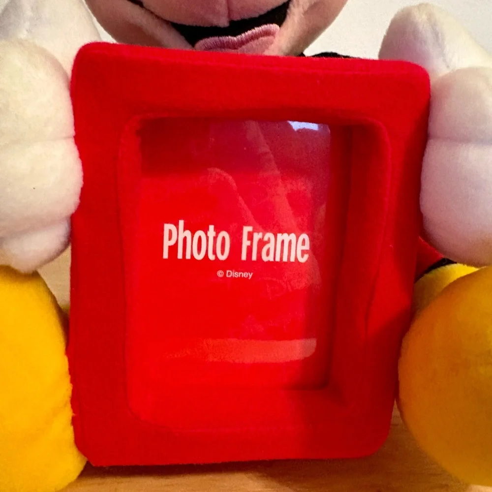 Vintage Disney Mickey Mouse Plush Photo Frame